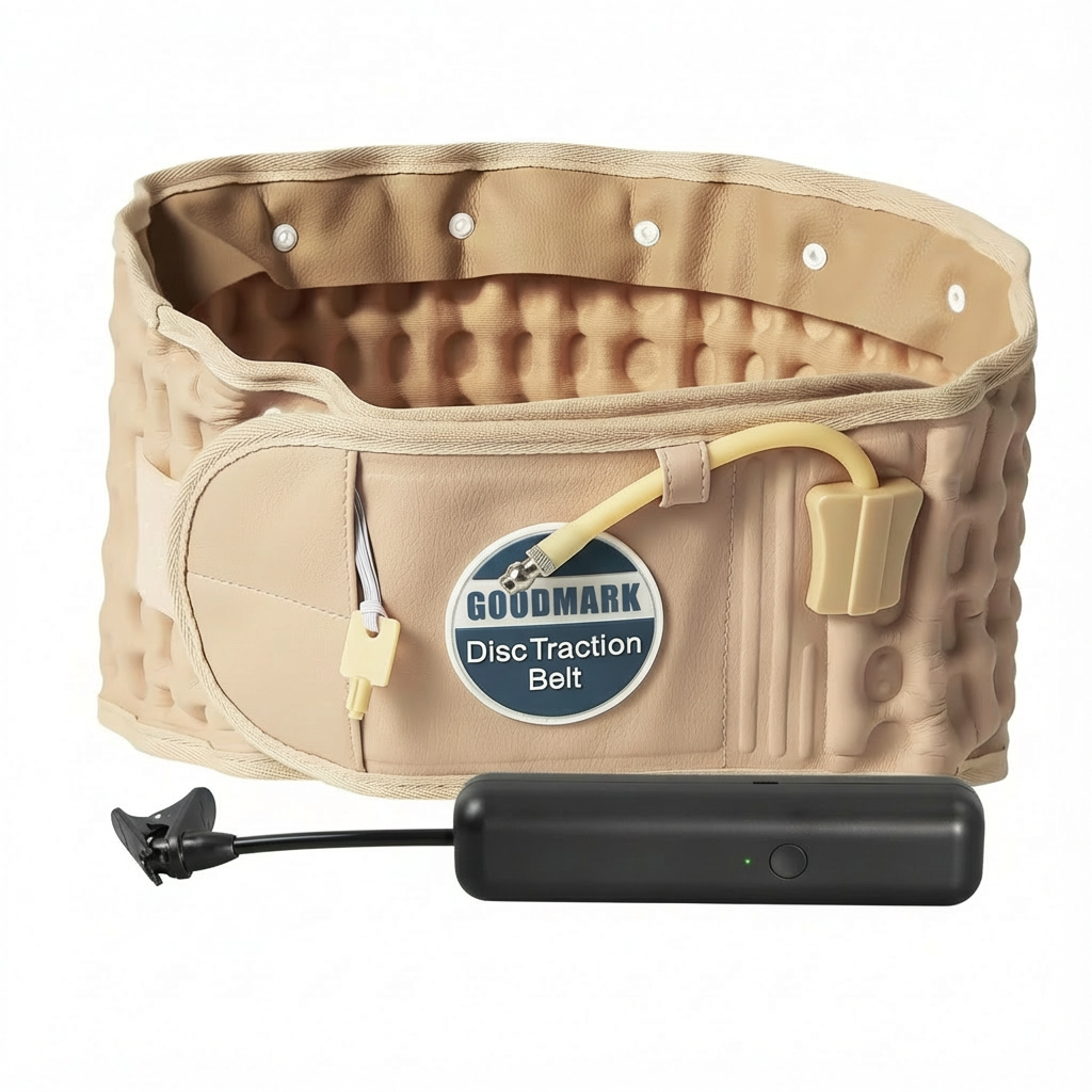 HONGJING Decompression Belt with Electric Pump for Lower Back Pain Relief - Inflatable Back Reliever Lumbar Support for Men Women, One Size Fits 29-49 Waist