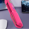 Pink Infrared Hair Straightener,450℉ Titanium Wide Flat Iron,30s Fast Heating, Hair Straightener and Curler 2 in 1