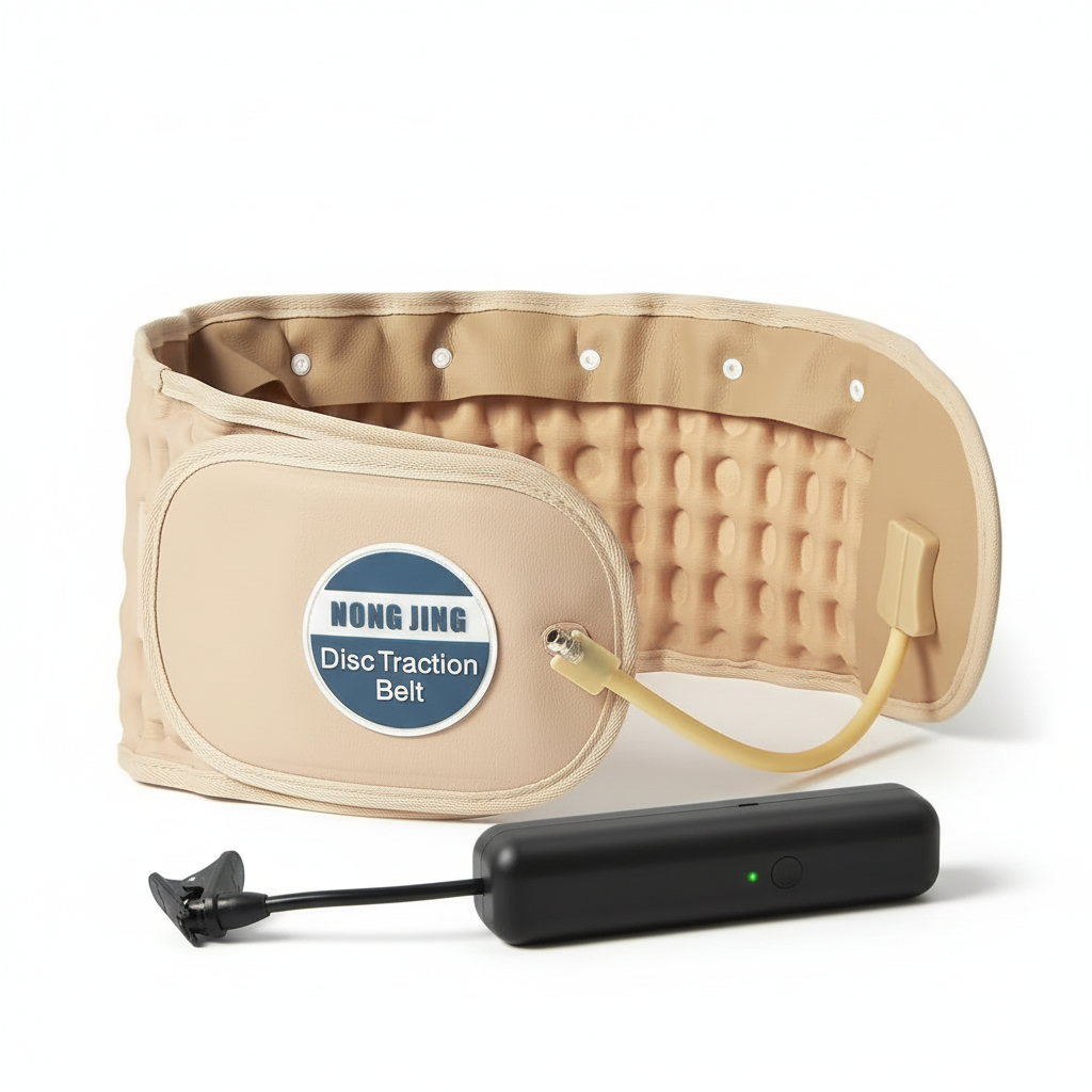 HONGJING Decompression Belt with Electric Pump for Lower Back Pain Relief - Inflatable Back Reliever Lumbar Support for Men Women, One Size Fits 29-49 Waist